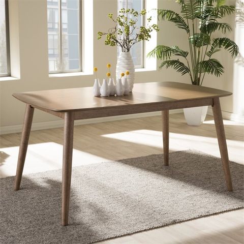 Edna Minimalist Dining Table - Scandinavian Style - Mid Decco intended for Eco Friendly Minimalist Dining Table Modern